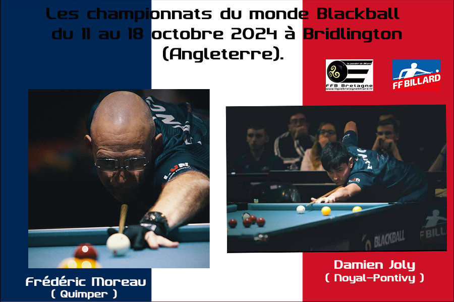 moreau et joly joueurs bretons aux championnats du monde blackball