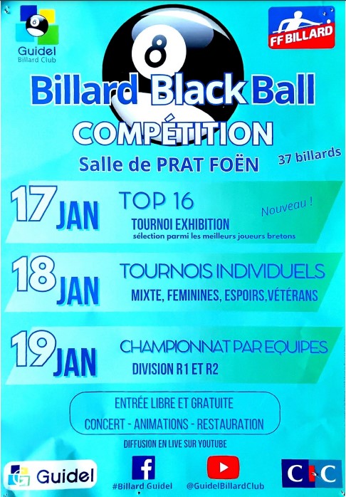 Affiche TR Blackball Guidel 2025