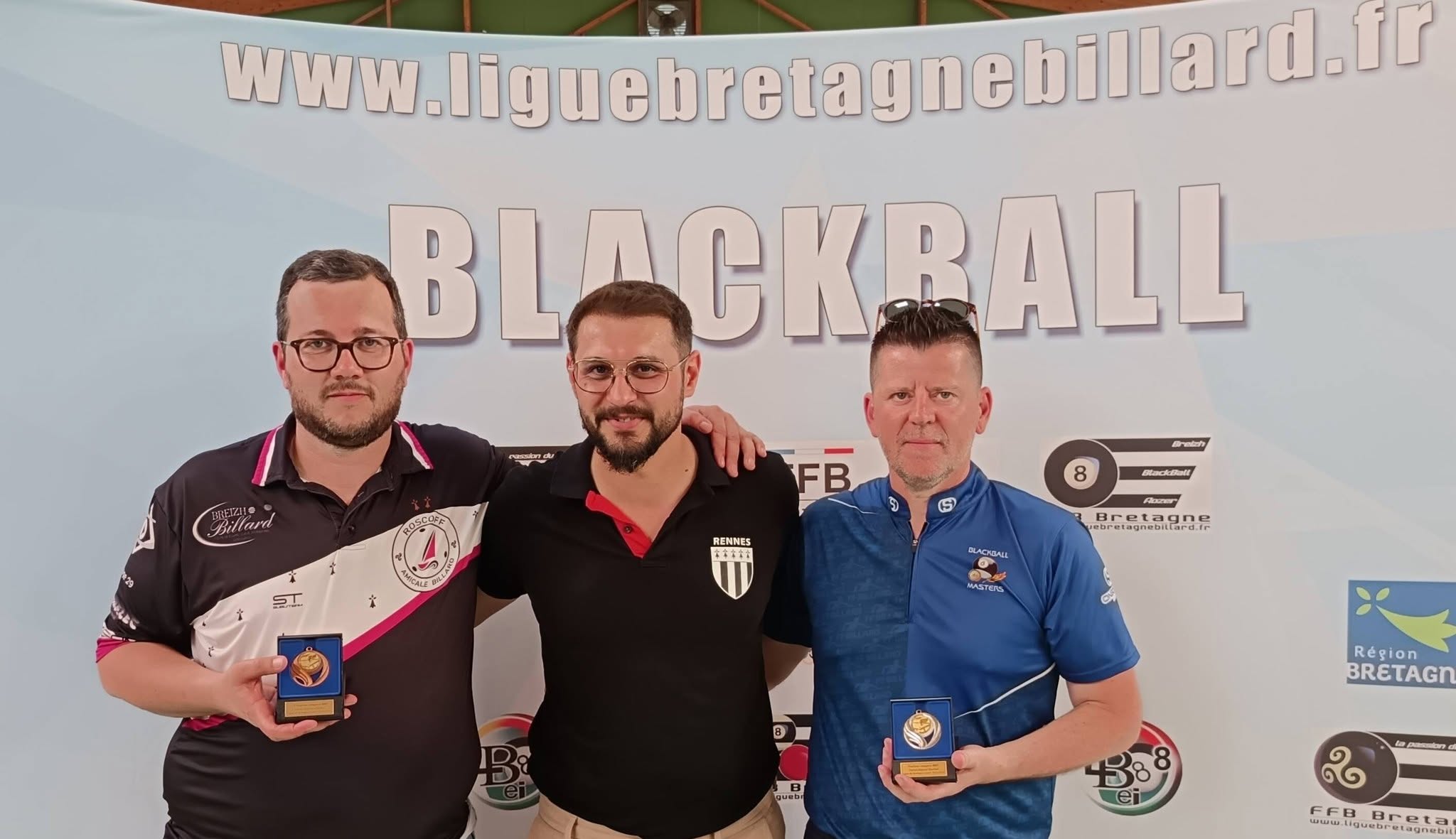 Podium BBET : de gauche à droite, Damien Kerdreux, Ali Sultani, Patrice Sellin