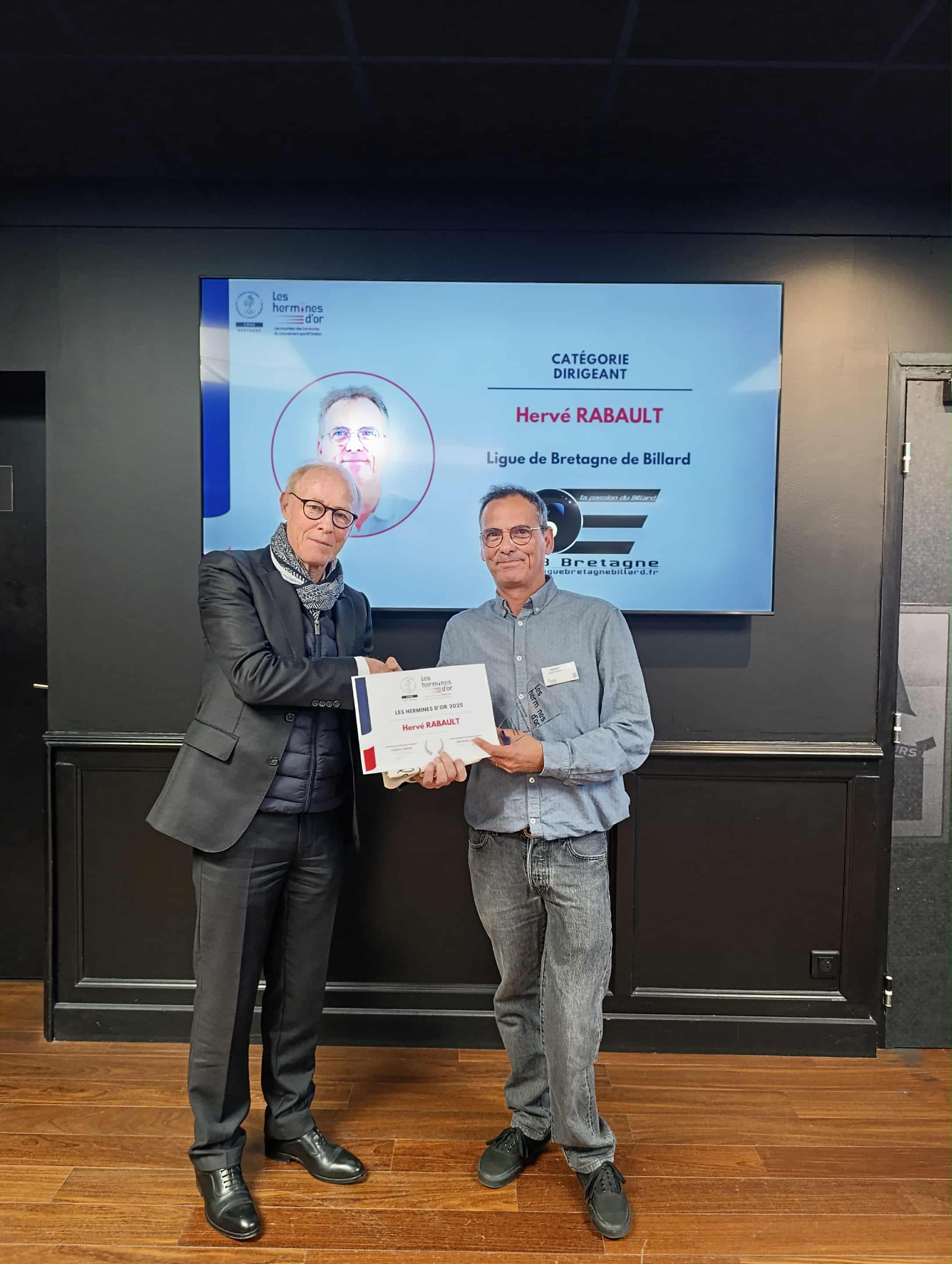 Remise de l'HERMINE D'OR 2025 à Hervé Rabault
