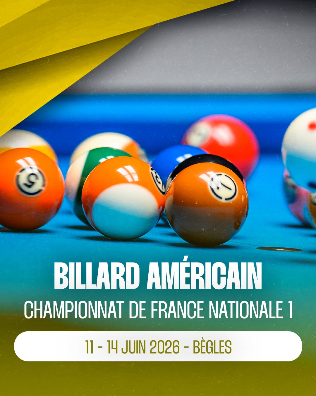 Affiche Bègles, championnat de France 2026, 11 au 14 juin 2026